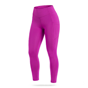 High Waist <b>Leggings</b> <b>with</b> <b>Pocket</b> Stretch Full Length Knitted Spandex Polyester Breathable Quick Dry Women's Activewear - Product Image 1