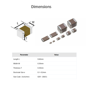Condensadores Cerámicos Multicapa MLCC CCTC 0402 0603 0805 para Electrónica de Consumo y Equipos Industriales - Product Image 2