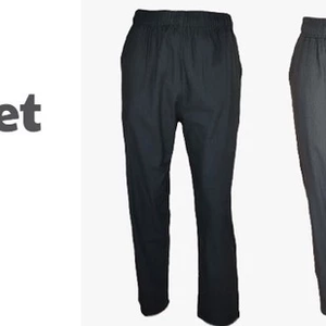 Pantalon de maternité décontracté coupe droite pour femme, 75 % coton 25 % lin, taille élastique, soutien sans armatures, été - Product Image 3