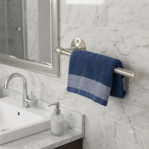 Support mural pour essuie-tout en alliage de zinc finition nickel satiné, le plus vendu, accessoire de rangement fonctionnel pour cuisine - Product Image 4