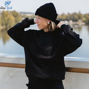Women Oversized Hoodie Cotton Fleece Pullover Casual Streetwear Eco-Friendly Breathable Winter Fashion Custom Front Supplier - Product Image 5