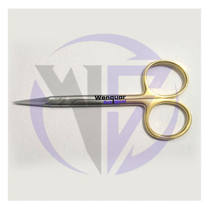 Ciseaux chirurgicaux dentaires à iris droits et courbés, cisailles TC pour tissus et sutures, instruments manuels très demandés - Product Image 4