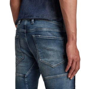 Pantalones Vaqueros de Mezclilla para Hombre, Estilo Motociclista, Tejido Transpirable en 3D, Elásticos, Ajustados, Estilo Biker - Product Image 3