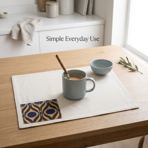 Premium Cotton Table Mat Heat Resistant <b>Placemat</b> for Dining Table Decor | Custom Logo Hotel Cafe Use Durable Washable Reusable - Product Image 3
