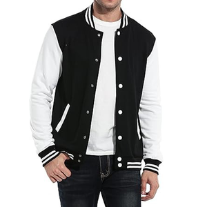 เสื้อแจ็คเก็ตวาร์ซิตี้แบบกำหนดเอง ปักโลโก้ คุณภาพสูง ทำจากผ้าขนสัตว์และหนัง แจ็คเก็ตเบสบอล - Product Image 1