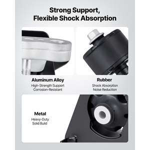 Kit de remplacement de supports moteur et de transmission compatibles pour Toyota Corolla 1.8L L4 (2009-2013) – Ensemble de 4 supports sécurisés, qualité OE # - Product Image 5