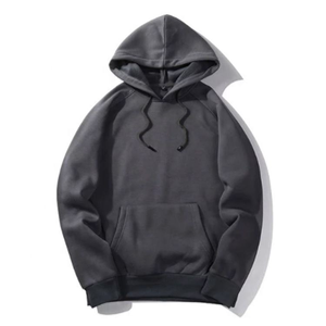 Custom Men's Fleece Pullover <b>Hoodie</b> Polyester/Cotton Blend Breathable Quick Dry Front Logo Position OEM Service Custom Printing - Product Image 2