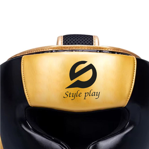 Buen Proveedor, Servicio OEM/ODM, Protector de Cabeza de Boxeo de Cuero PU Ligero y Ecológico de Alta Calidad con Logotipo Personalizado - Product Image 3