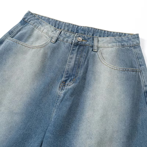 Pantalones Cargo Rectos de Mezclilla para Hombre, Estilo Hip Hop, Cintura Alta, Color Sólido, Verano/Invierno, Lavados, Cómodos, Casuales, Streetwear, ODM - Product Image 4