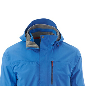 Veste Softshell Noire à Capuche avec Fermeture Éclair, Résistante à l'Eau, Vêtement d'Extérieur Coupe Classique, Vêtement d'Hiver - Product Image 4