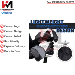 Guantes de Hockey sobre Hielo Premium, Guantes de Protección para Entrenamiento y Partidos, Suministros Deportivos - Product Image 3
