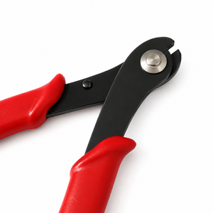 MANAN INSTRUMENTS Pince coupante latérale en acier inoxydable à poignée rouge pour la fabrication artisanale de bijoux - Product Image 2