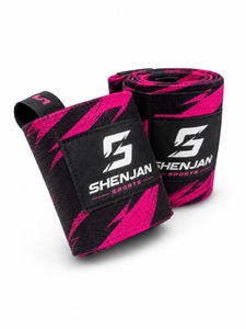 <b>Knee</b> <b>Wraps</b> Custom Logo Fitness Safety Bodybuilding Weight Lifting Hot Sale High Quality Adjustable Non-Slip Neoprene Unisex - Product Image 2