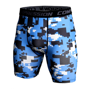 Shorts de yoga moulants pour hommes OEM/ODM, taille haute élastique, compression, respirants, séchage rapide, extensibles dans quatre directions, pour activités de plein air - Product Image 4