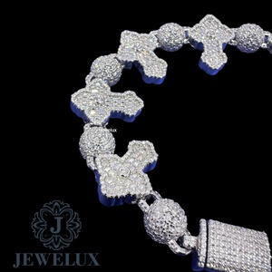 WholeSale Supply Moissanite Diamond Bracelet Hip Hop Jewelry for <b>Men</b> And Women From Indian Supplier - Product Image 2