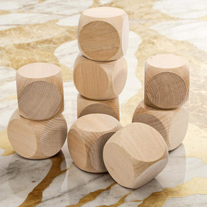 Cubos de Madera sin Acabado, Bloques Cuadrados de Madera Personalizados para Manualidades, Pintura y Decoración - Product Image 5