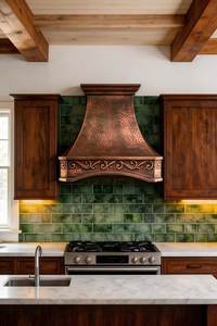 Hotte de cuisine traditionnelle en cuivre faite à la main, conçue pour des cuisines élégantes, performance d'extraction optimale, décorative et durable, ornement en métal. - Product Image 6