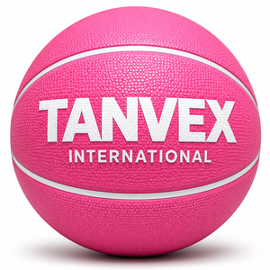 Ballon de basketball professionnel haut de gamme en caoutchouc naturel écologique, personnalisable avec votre logo, couleur et tailles sur mesure, service OEM - Product Image 2