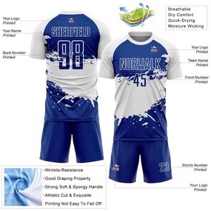 Uniformes Deportivos Casuales Personalizados para Hombre, 100% Poliéster, con Logotipo del Equipo en Camisetas y Pantalones Cortos, Diseño Sólido - Product Image 3