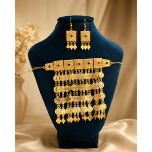 Conjunto de Joyería Árabe Martasha, Collar de Oro de Dubái, Collar Árabe Chapado en Oro, Conjunto Árabe Tradicional - Product Image 1