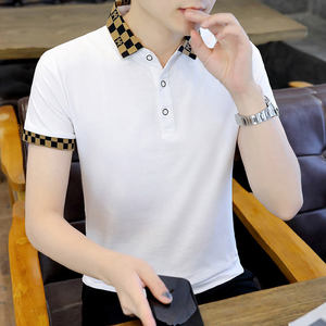 High Quality Customized logo Design Casual Slim Short-sleeved <b>T</b>-<b>shirt</b> Lapel <b>Collar</b> High- Oversized <b>T</b>-<b>shirt</b> for Men low price - Product Image 1