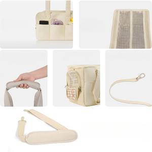 กระเป๋าใส่สัตว์เลี้ยงทรงสี่เหลี่ยมผ้าโพลีเอสเตอร์ ระบายอากาศได้ดี น้ำหนักเบา สำหรับสุนัข ใช้ถือหรือสะพายข้างได้ เหมาะสำหรับเดินทางในรถยนต์ ผลิตในเวียดนาม - Product Image 3