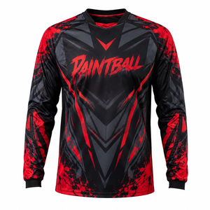 Camiseta de Paintball OEM ODM, Diseño Personalizado, Manga Larga, Transpirable, Secado Rápido, Uniforme de Equipo de Paintball, Nombre Personalizado - Product Image 4