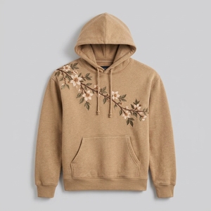 Sudadera con capucha bordada para hombre, elegante y cómoda, combina tela acogedora con bordados detallados y comodidad moderna para atuendos casuales diarios y viajes. - Product Image 4