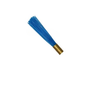 SUNTOOLS/STIPL Pompon en polyester bleu de forme irrégulière, garniture en nylon souple, capuchon métallique pour sacs, vêtements, chaussures, décoration - Product Image 2