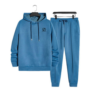 Survêtement pour homme à capuche, taille personnalisée, uni, vêtements décontractés d'hiver, respirant, écologique, de haute qualité - Product Image 1
