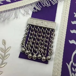 Étoile Unique pour Tablier Maçonnique avec Broderie Blanche et Franges Argentées, Accessoire Vestimentaire Formel MR-1009 - Product Image 4