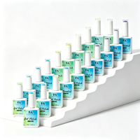 Vernis à ongles gel vegan écologique sans HEMA - 15 ml, haute saturation, vernis gel UV LED à retirer par trempage pour le nail art professionnel