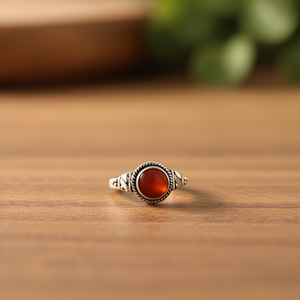 แหวนดีไซน์เนอร์คาร์เนเลียน น้ำหนัก 2.7 กรัม - Product Image 3