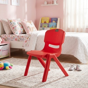 Children's Plastic <b>Chair</b> Easy <b>Stackable</b> Eco-Friendly 18" Height One-piece PP Seat Noise Reduction Modern Outdoor for Toddlers - Product Image 1