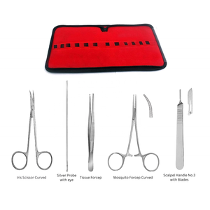 Kit de Instrumentos Quirúrgicos Manuales de Podología Grip, 6 Piezas, Acero Inoxidable, Estuche de Cuero, Certificación Personalizada, Blush Surgical High - Product Image 3