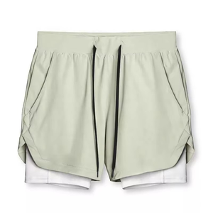 Men's Double <b>Layer</b> Fitness Shorts Men Fitness Gym Training 2 in 1 Sports Shorts Quick Dry Workout Jogging Double <b>Layer</b> Shorts - Product Image 4