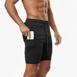 Nouveau style, grande taille, short de sport pour homme à séchage rapide, short de course 2 en 1 à double couche pour homme, style formel OEM - Product Image 5