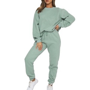 Conjunto de jogging cómodo para mujer, chándal de dos piezas personalizado, venta al por mayor - Product Image 3