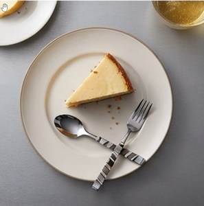 Ensemble de couverts modernes en acier inoxydable, 5 pièces, finition miroir, passe au lave-vaisselle, vaisselle de mariage, design élégant, poignée - Product Image 3