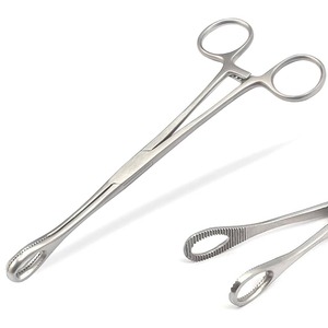 Pinzas de Anillo Rectas Estriadas Foerster de 20 cm, Instrumento Quirúrgico de Acero Inoxidable, Calidad OEM - Product Image 1