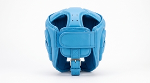 Dumela International – Protection de tête unisexe en cuir de vachette respirant, personnalisable avec logo, fermeture auto-agrippante, protection de base de haute qualité - Product Image 2