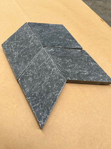 Antique Dark Bluestone Ledger <b>Stone</b> Wall Cladding for Fireplace Interior Accent - Product Image 1