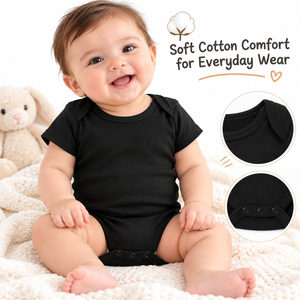 Mameluco de Bebé de Algodón Orgánico |   Body para Recién Nacido con Certificación GOTS |   Ropa de Bebé de Manga Corta Suave |   Conjunto de Botones a Presión para Toda la Temporada - Product Image 3