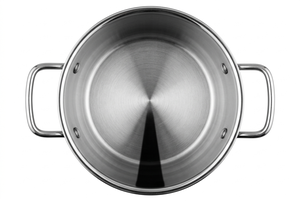 Casserole en acier inoxydable avec deux poignées, design minimaliste, compatible lave-vaisselle, sans couvercle inclus - Product Image 2