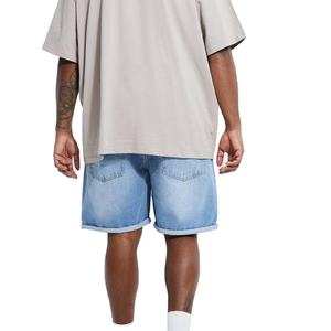Shorts en jean pour hommes de haute qualité, vente en gros, été, logo personnalisé, service OEM, solide, séchage rapide, décontracté - Product Image 2