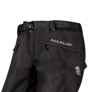 Pantalon de moto multi-poches durable en promotion / Pantalon de moto imperméable en textile extensible pour adulte - Product Image 3
