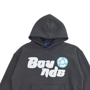 เสื้อฮู้ดโลโก้ Boyonds แบบยูนิเซ็กส์ ทรงโอเวอร์ไซส์ ผ้าฝ้ายเฟรนช์เทอร์รี่ สไตล์ลำลองสำหรับฤดูใบไม้ร่วง ลายพิมพ์ด้านหน้า ดีไซน์กระเป๋าเสื้อ - Product Image 2
