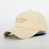 Casquette de baseball Full Wedge Golf Company unisexe à 6 panneaux, blanche et jaune, respirante, imperméable, avec logo brodé, printemps-été, pour le golf