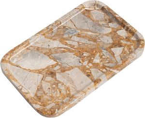 Bandeja Redonda Grande de Mármol para Servir, con Diseño Moderno, para Decoración de Sala de Estar y Solución Práctica para Servir - Product Image 2