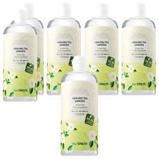 Confezione da 6 The Saem Healing Tea Garden Acqua Detergente al Tè Verde 500ml Formula Delicata con Glicerina per il Viso - Product Image 1